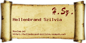 Hellenbrand Szilvia névjegykártya